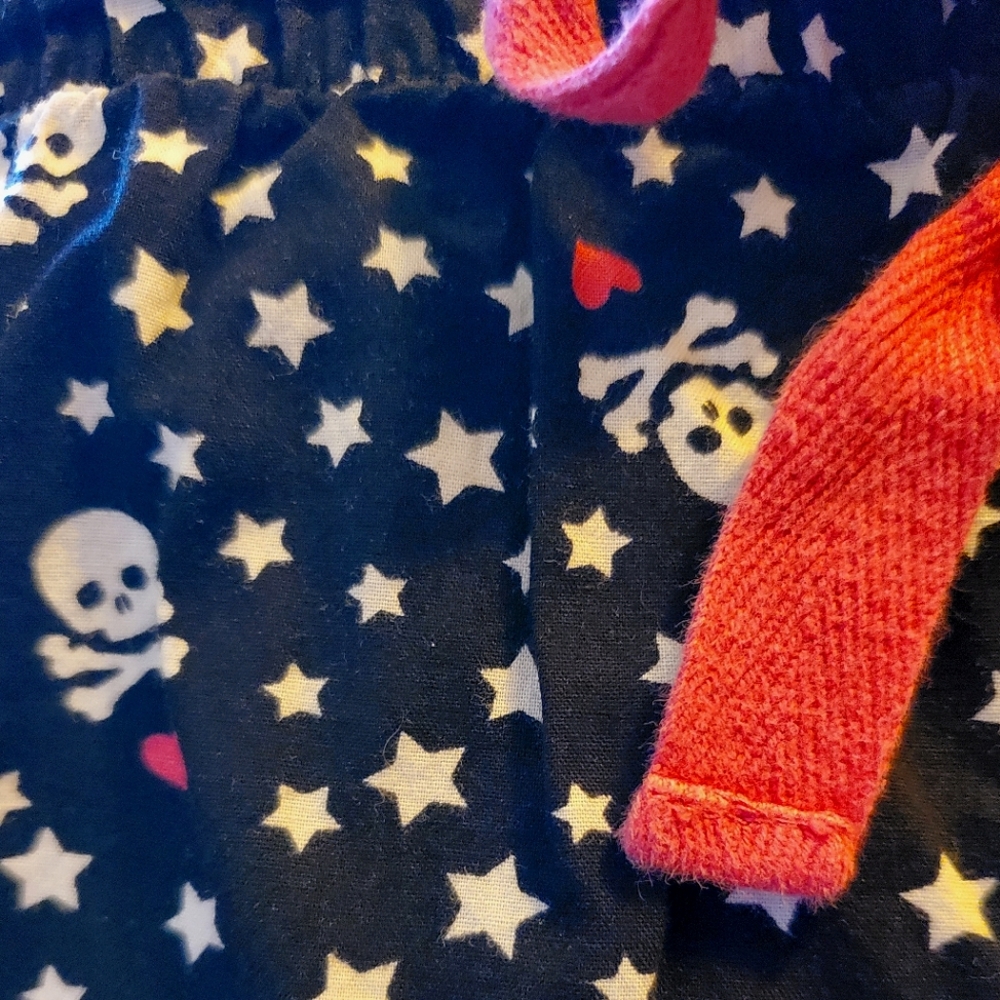 Skull Heart Pajama Pants